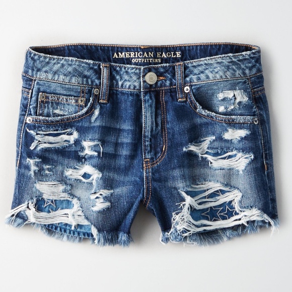 American Eagle Outfitters Pants - AEO Women's Tomgirl Shortie Destroyed  Size 8